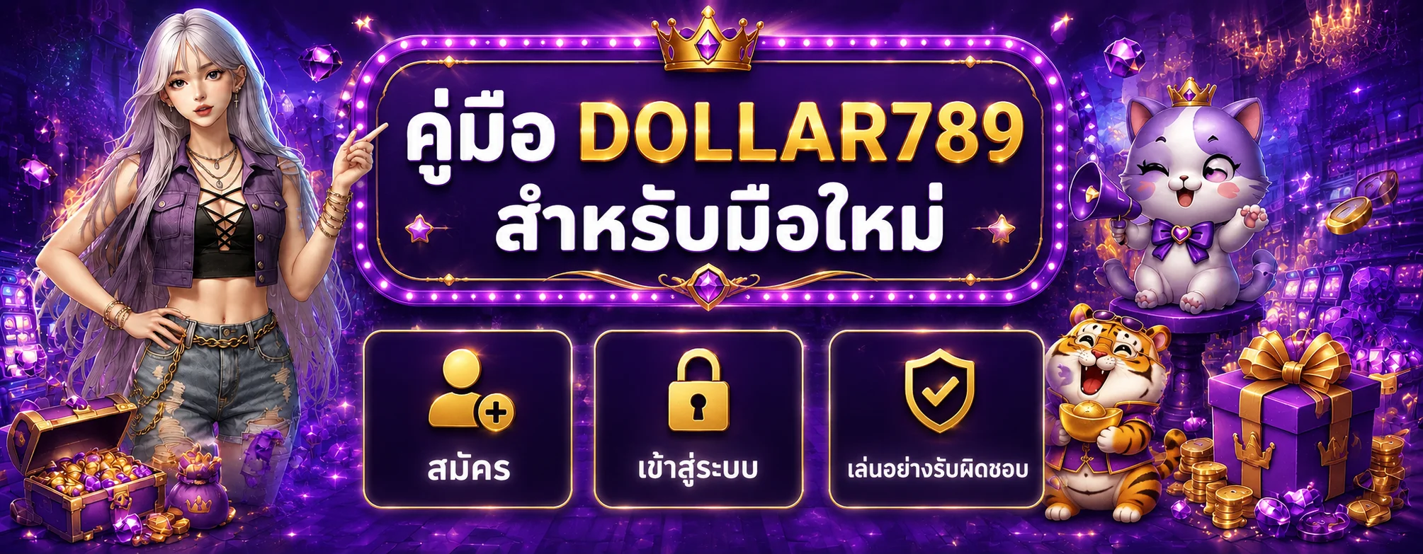 DOLLAR789 คู่มือมือใหม่ | สมัคร ล็อกอิน เล่นอย่างมีสติ